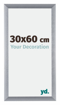Tucson Aluminium Fotokader 30x60cm Zilver Geborsteld Voorzijde Maat | Yourdecoration.be