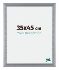 Tucson Aluminium Fotokader 35x45cm Zilver Geborsteld Voorzijde Maat | Yourdecoration.be