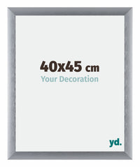 Tucson Aluminium Fotokader 40x45cm Zilver Geborsteld Voorzijde Maat | Yourdecoration.be