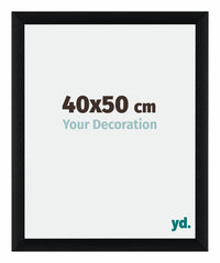 Tucson Aluminium Fotokader 40x50cm Zwart Geborsteld Voorzijde Maat | Yourdecoration.be