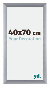 Tucson Aluminium Fotokader 40x70cm Zilver Geborsteld Voorzijde Maat | Yourdecoration.be