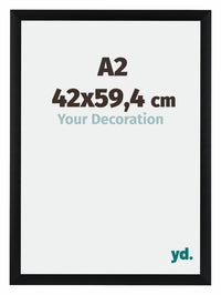 Tucson Aluminium Fotokader 42x59 4cm A2 Zwart Geborsteld Voorzijde Maat | Yourdecoration.be