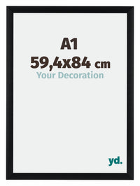 Tucson Aluminium Fotokader 59 4x84cm A1 Zwart Geborsteld Voorzijde Maat | Yourdecoration.be