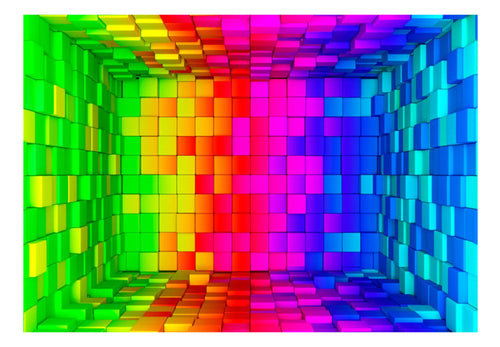 Fotobehang - Rainbow Cube - Vliesbehang