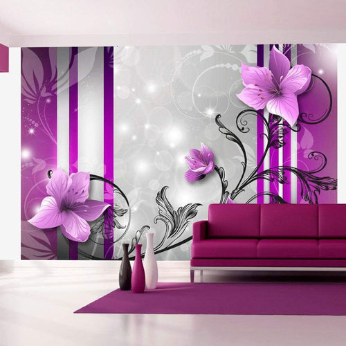Artgeist Violet Buds Vlies Fotobehang Sfeer | Yourdecoration.be