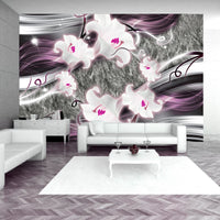 Fotobehang - Dance of Charmed Lilies - Vliesbehang