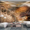 Artgeist Dandelions World Gold Vlies Fotobehang Sfeer | Yourdecoration.be