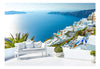 Fotobehang - View on Santorini - Vliesbehang