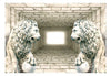 Fotobehang - Chamber of Lions - Vliesbehang