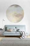 Komar Relic Clouds Fotobehang 125x125cm Rond Sfeer | Yourdecoration.be