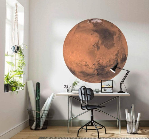 Komar Mars Fotobehang 125x125cm Rond Sfeer | Yourdecoration.be