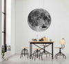 Komar Moon Fotobehang 125x125cm Rond Sfeer | Yourdecoration.be