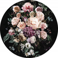 Komar Enchanted Flowers Fotobehang 125x125cm Rond | Yourdecoration.be