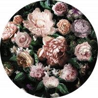 Komar Flower Couture Fotobehang 125x125cm Rond | Yourdecoration.be