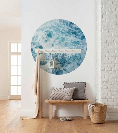 Komar Ocean Twist Fotobehang 125x125cm Rond Sfeer | Yourdecoration.be