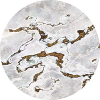 Komar Marble Vibe Fotobehang 125x125cm Rond | Yourdecoration.be