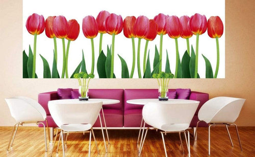 Dimex Bed of Tulips Fotobehang 375x150cm 5 banen Sfeer | Yourdecoration.nl
