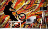 Dimex Bicycle Red Fotobehang 375x250cm 5 banen Sfeer | Yourdecoration.nl