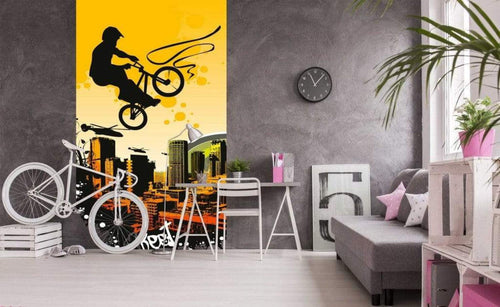 Dimex Bicycle Fotobehang 150x250cm 2 banen Sfeer | Yourdecoration.nl
