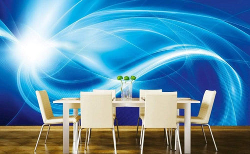 Dimex Blue Abstract Fotobehang 375x250cm 5 banen Sfeer | Yourdecoration.nl