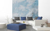 Dimex Blue Clouds Abstract Fotobehang 225x250cm 3 banen sfeer | Yourdecoration.be