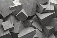 Dimex Concrete Cubes Fotobehang 375x250cm 5 banen | Yourdecoration.be