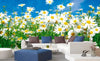 Dimex Daisies Fotobehang 375x250cm 5 banen Sfeer | Yourdecoration.nl