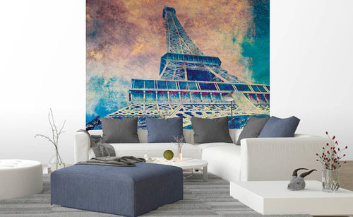 Dimex Eiffel Tower Abstract I Fotobehang 225x250cm 3 banen sfeer | Yourdecoration.be