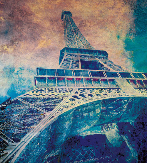 Dimex Eiffel Tower Abstract I Fotobehang 225x250cm 3 banen | Yourdecoration.be