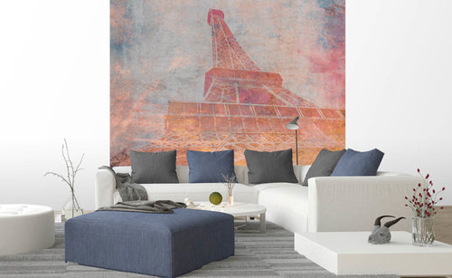Dimex Eiffel Tower Abstract II Fotobehang 225x250cm 3 banen sfeer | Yourdecoration.be