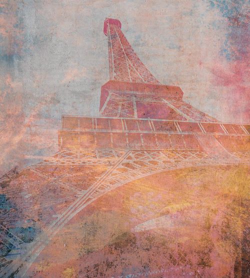 Dimex Eiffel Tower Abstract II Fotobehang 225x250cm 3 banen | Yourdecoration.be