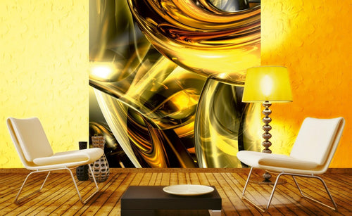 Dimex Golden wires Fotobehang 225x250cm 3 banen Sfeer | Yourdecoration.be