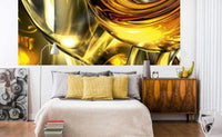 Dimex Golden Wires Fotobehang 375x150cm 5 banen | Yourdecoration.be
