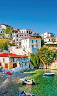 Dimex Greece Coast Fotobehang 150x250cm 2 banen | Yourdecoration.be