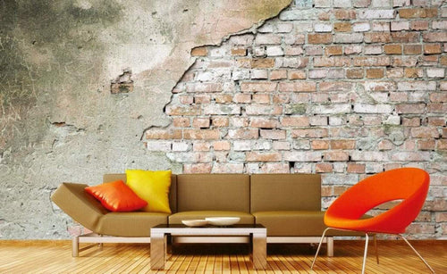 Dimex Grunge Wall Fotobehang 375x250cm 5 banen Sfeer | Yourdecoration.nl