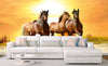 Dimex Horses in Sunset Fotobehang 375x250cm 5 banen Sfeer | Yourdecoration.nl