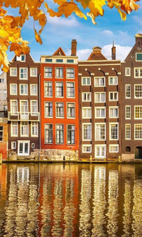 Dimex Houses in Amsterdam Fotobehang 150x250cm 2 banen | Yourdecoration.be