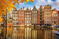Dimex Houses in Amsterdam Fotobehang 375x250cm 5 banen | Yourdecoration.be