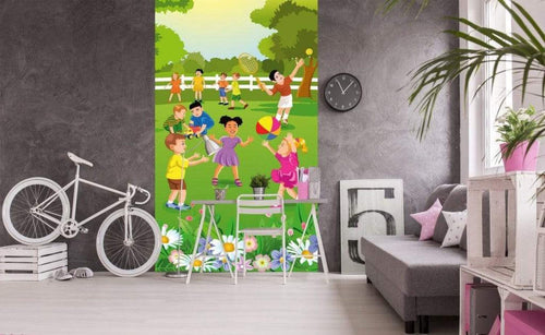 Dimex Kids in Garden Fotobehang 150x250cm 2 banen Sfeer | Yourdecoration.nl