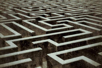 Dimex Labyrinth Fotobehang 375x250cm 5 banen | Yourdecoration.be