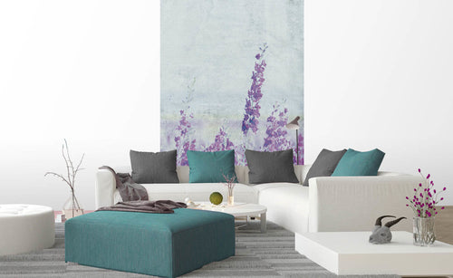 Dimex Lavender Abstract Fotobehang 150x250cm 2 banen sfeer | Yourdecoration.be