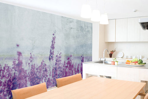 Dimex Lavender Abstract Fotobehang 375x250cm 5 banen sfeer | Yourdecoration.be