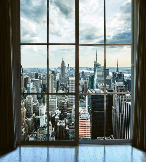 Dimex Manhattan Window View Fotobehang 225x250cm 3 banen | Yourdecoration.be