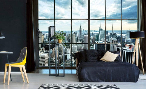 Dimex Manhattan Window View Fotobehang 375x250cm 5 banen Sfeer | Yourdecoration.be