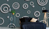 Dimex Metal Circles Fotobehang 375x250cm 5 banen Sfeer | Yourdecoration.be
