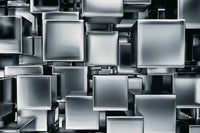 Dimex Metal Cubes Fotobehang 375x250cm 5 banen | Yourdecoration.be