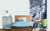 Dimex Music Blue Fotobehang 150x250cm 2 banen Sfeer | Yourdecoration.be