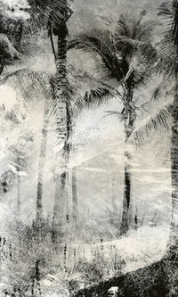 Dimex Palm Trees Abstract Fotobehang 150x250cm 2 banen | Yourdecoration.be