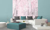 Dimex Pink Forest Abstract Fotobehang 225x250cm 3 banen sfeer | Yourdecoration.be