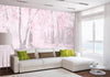 Dimex Pink Forest Abstract Fotobehang 375x250cm 5 banen sfeer | Yourdecoration.be
